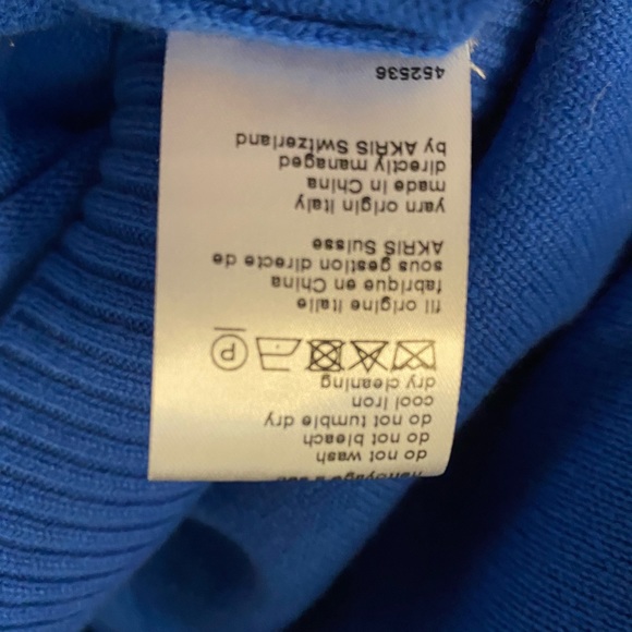 AkrisPunto Luna Cutout VNeck Wool/Cashmere Sweater - Picture 6 of 8